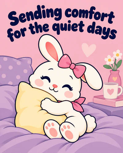 Sending comfort for the quiet days