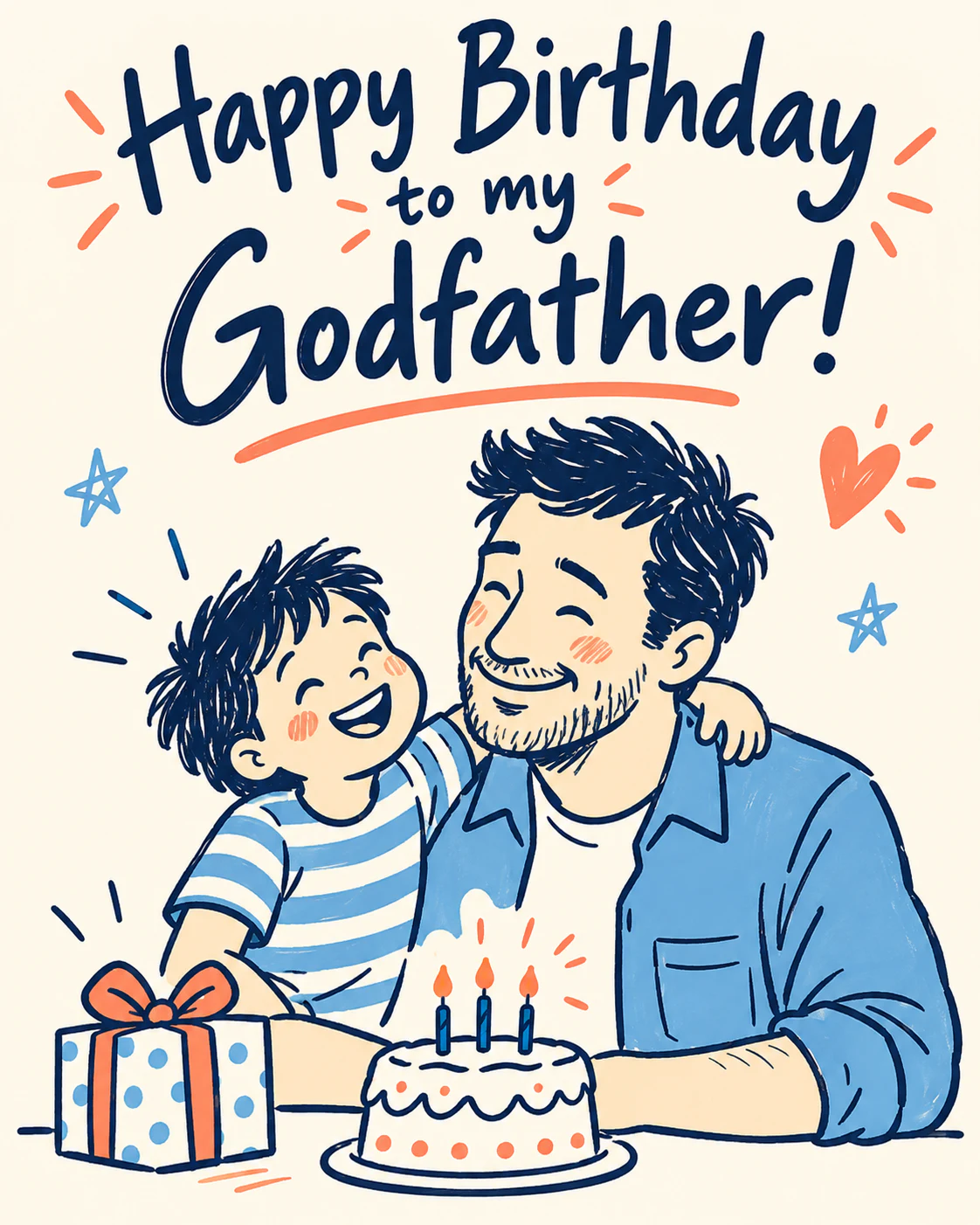 Birthday ecard for godfather