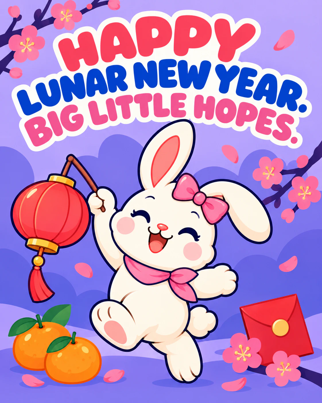 HAPPY LUNAR NEW YEAR. BIG LITTLE HOPES.