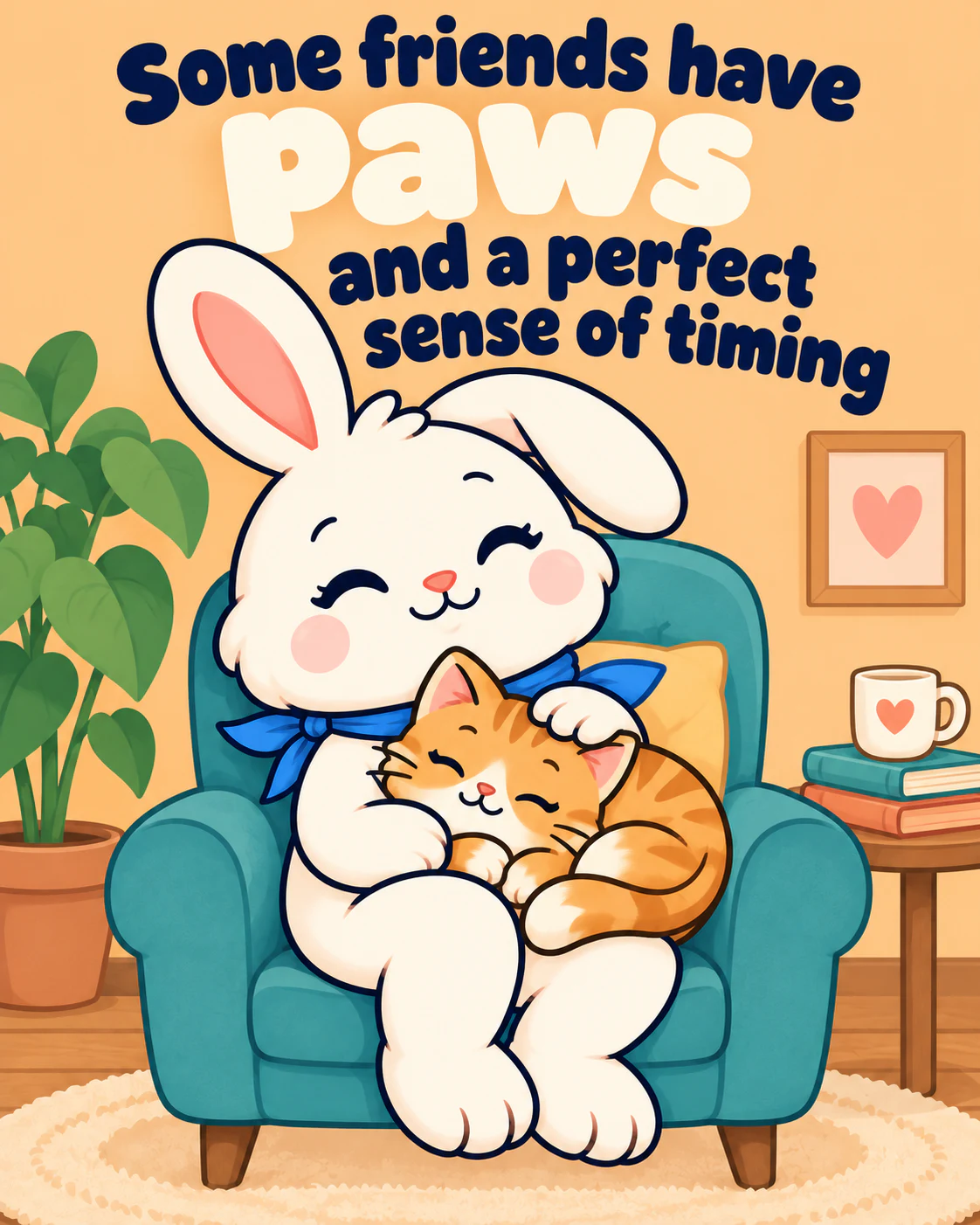Some friends have paws and a perfect sense of timing