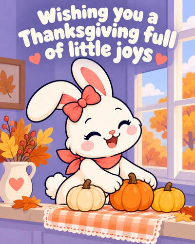 Wishing you a Thanksgiving full of little joys
