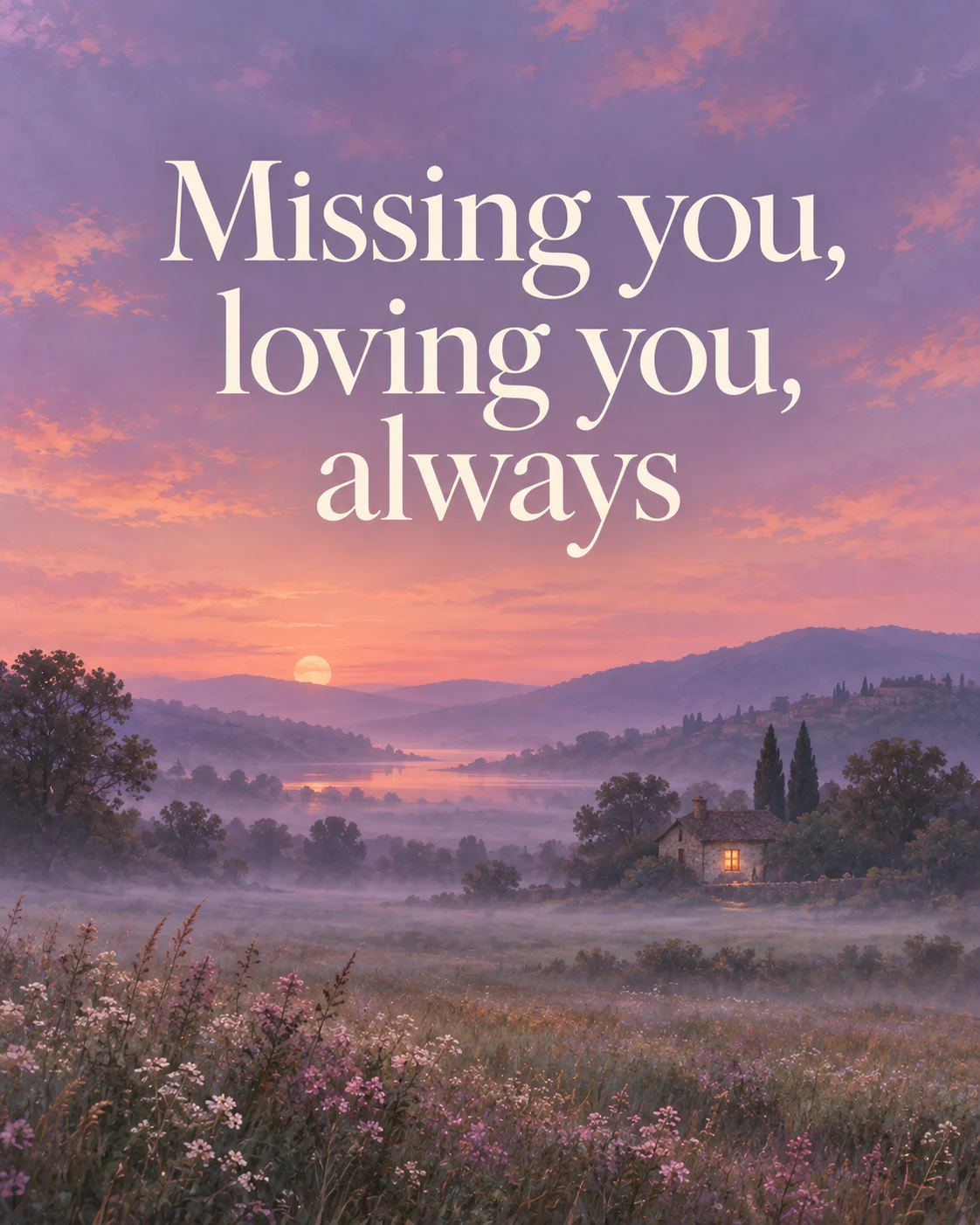 Missing you, loving you, always