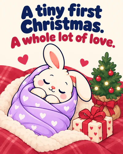 A tiny first Christmas. A whole lot of love.