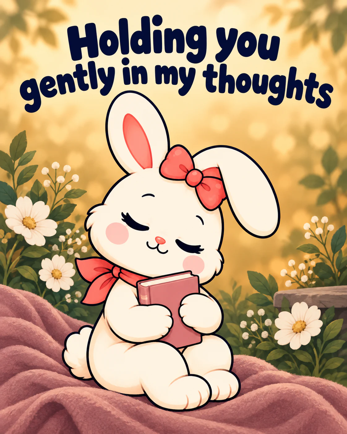 Holding you gently in my thoughts