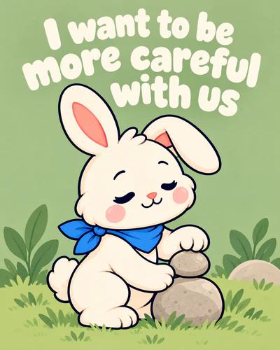 I want to be more careful with us