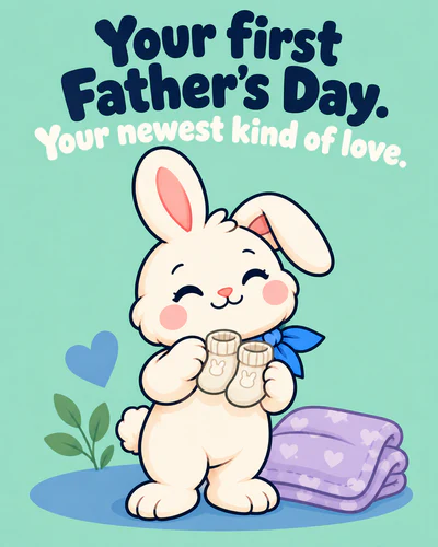 Your first Father's Day. Your newest kind of love.
