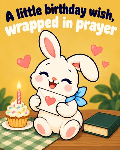 A little birthday wish, wrapped in prayer