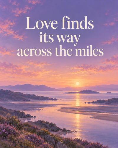 Love finds its way across the miles