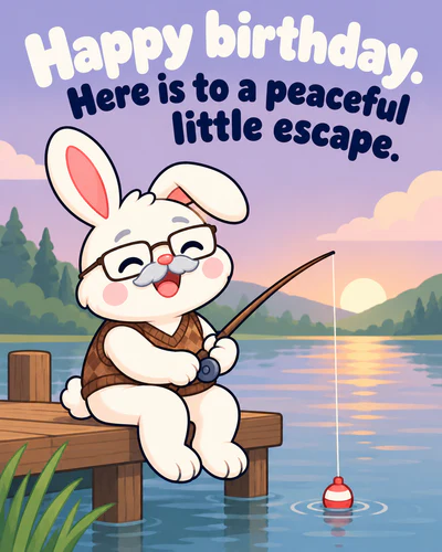 Happy birthday. Here is to a peaceful little escape.