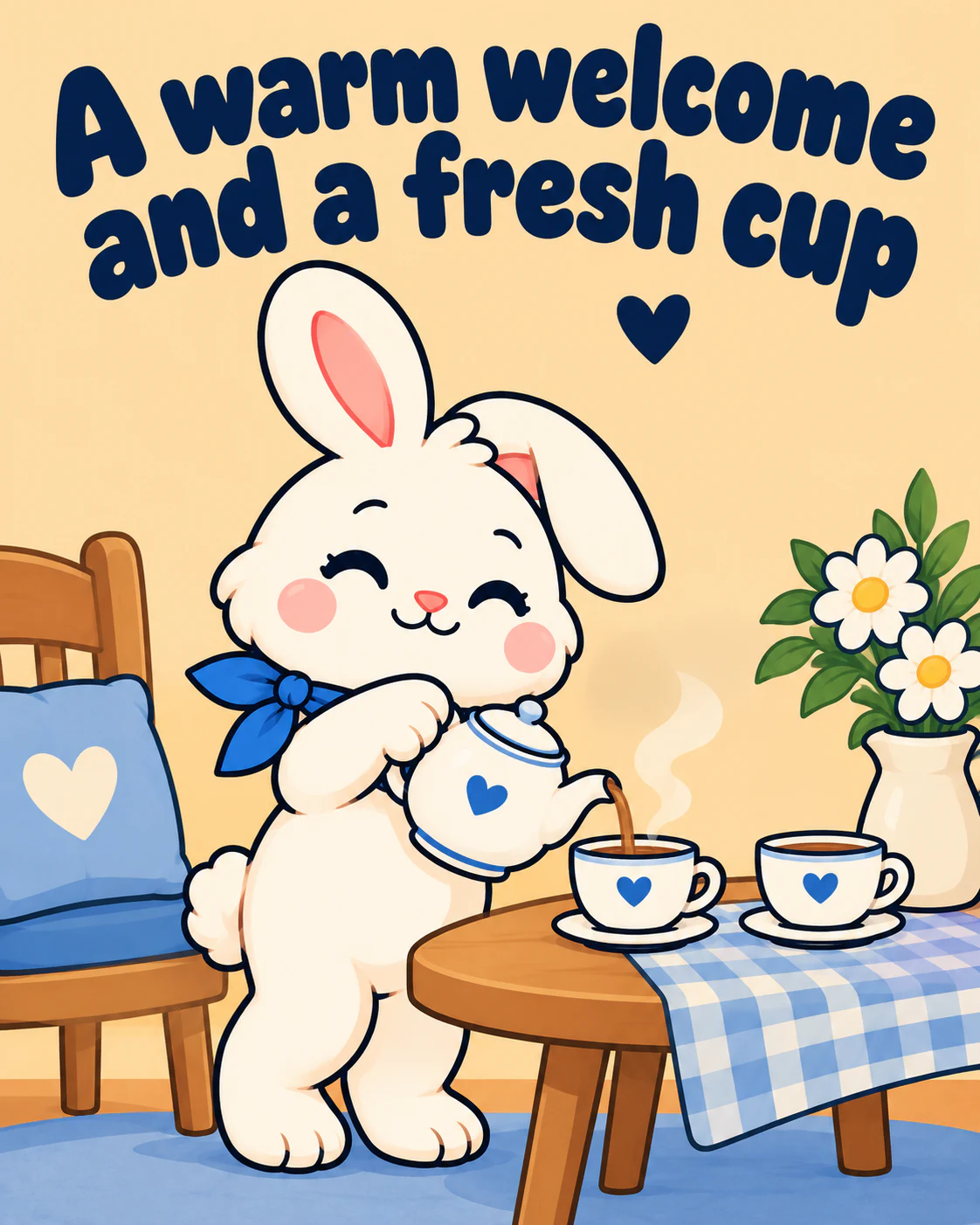 A warm welcome and a fresh cup