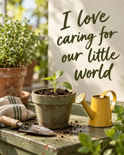 I love caring for our little world
