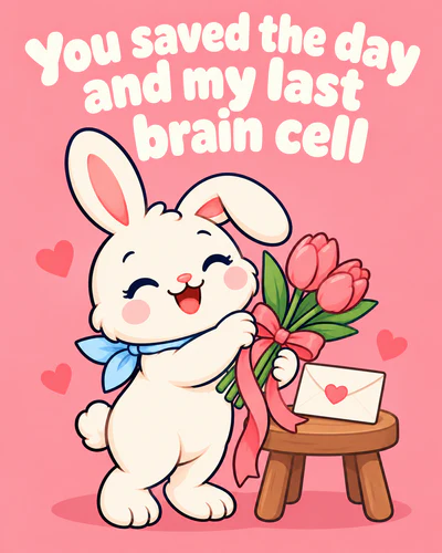 You saved the day and my last brain cell