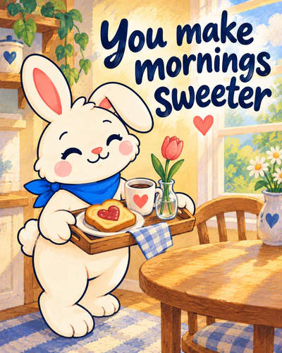 You make mornings sweeter