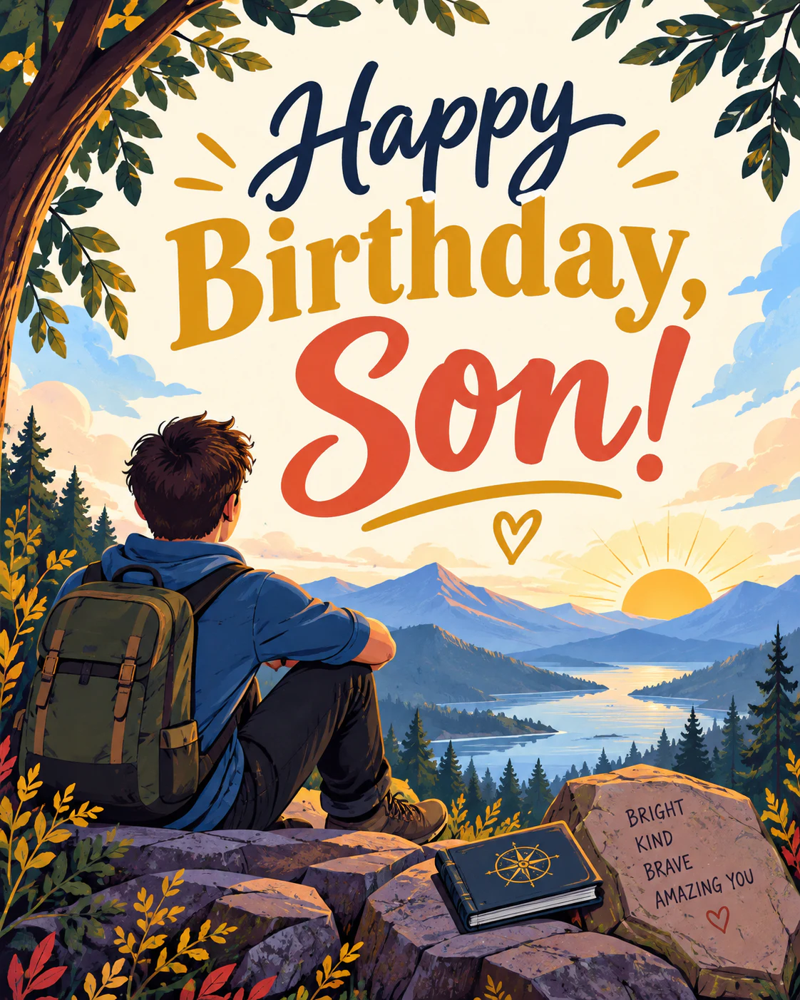 Birthday ecard for son