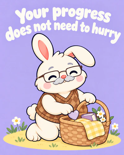 Your progress does not need to hurry