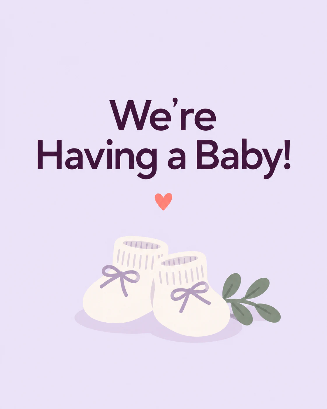 Baby announcement ecard