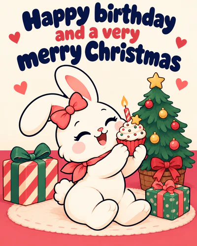 Happy birthday and a very merry Christmas