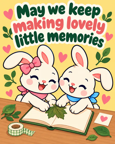 May we keep making lovely little memories
