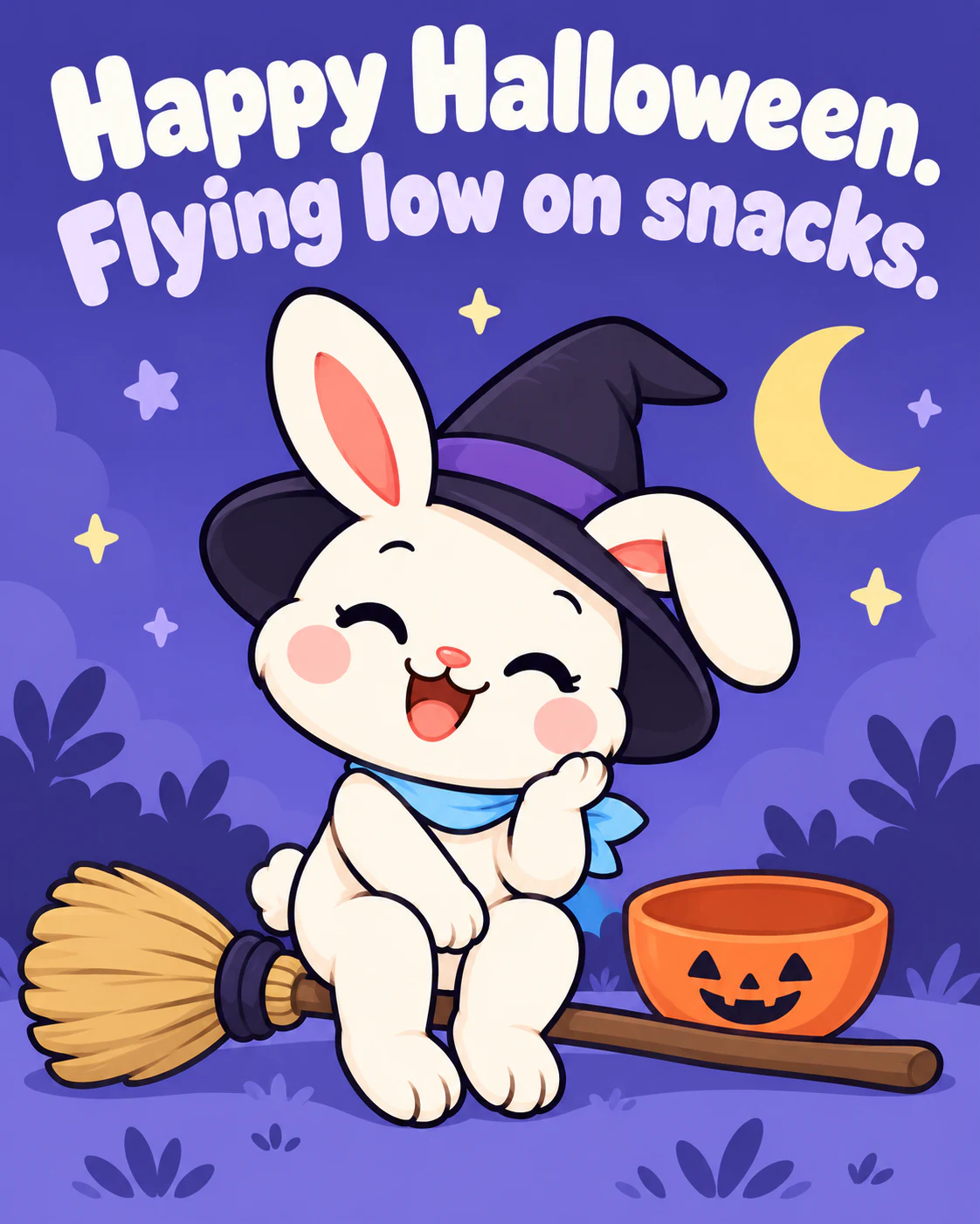 Happy Halloween. Flying low on snacks.