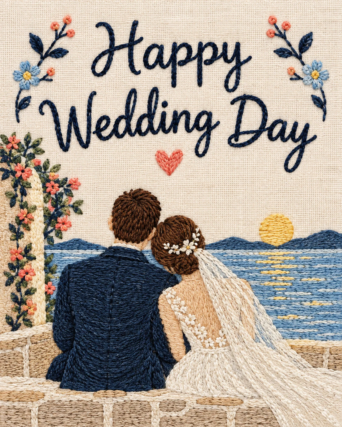 Romantic wedding ecard