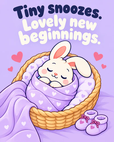 Tiny snoozes. Lovely new beginnings.