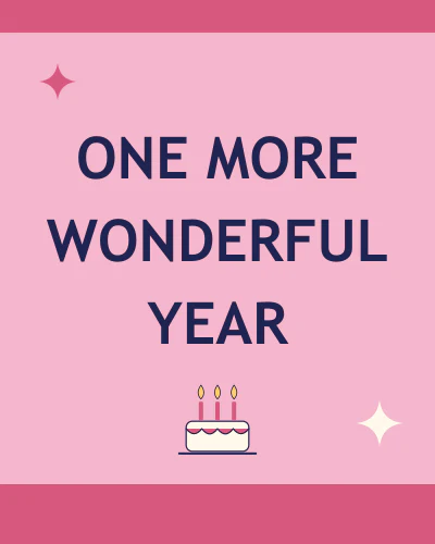 One more wonderful year