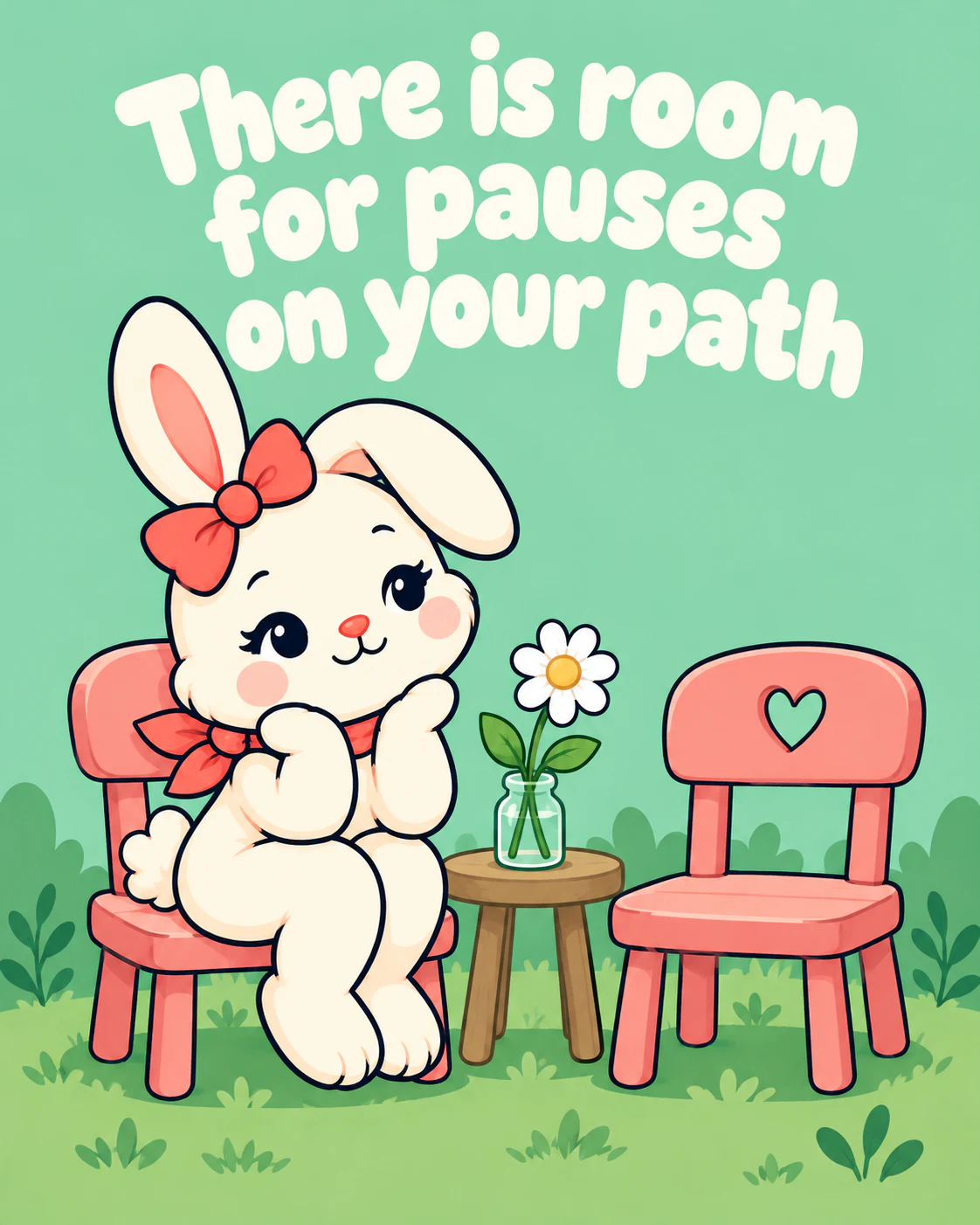 There is room for pauses on your path