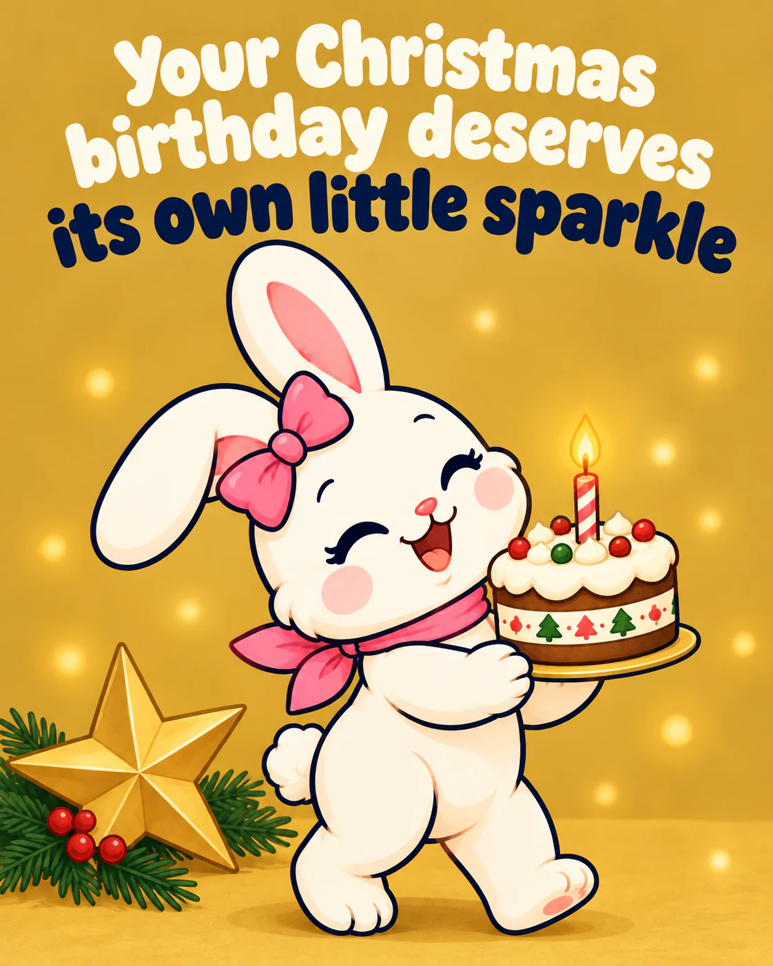 Your Christmas birthday deserves its own little sparkle