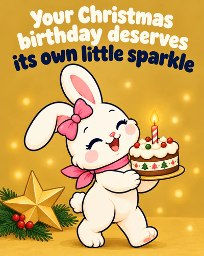 Your Christmas birthday deserves its own little sparkle