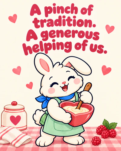 A pinch of tradition. A generous helping of us.