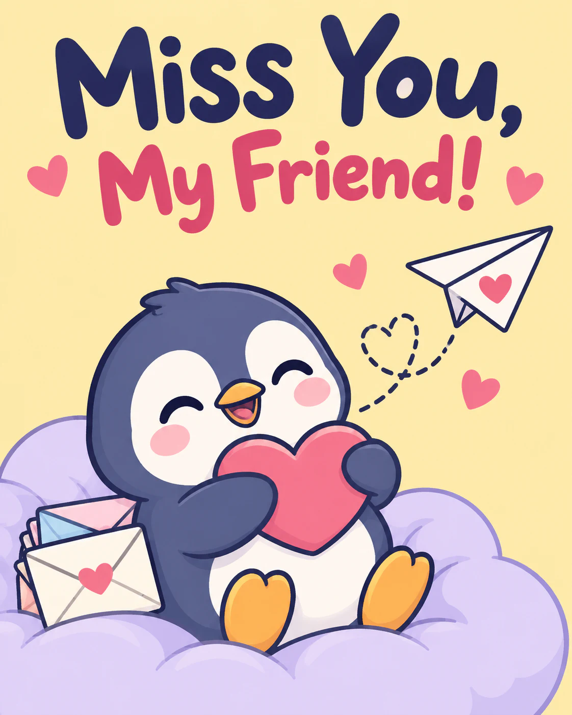 Miss you ecard for friend