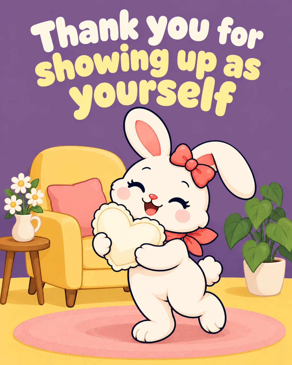 Thank you for showing up as yourself