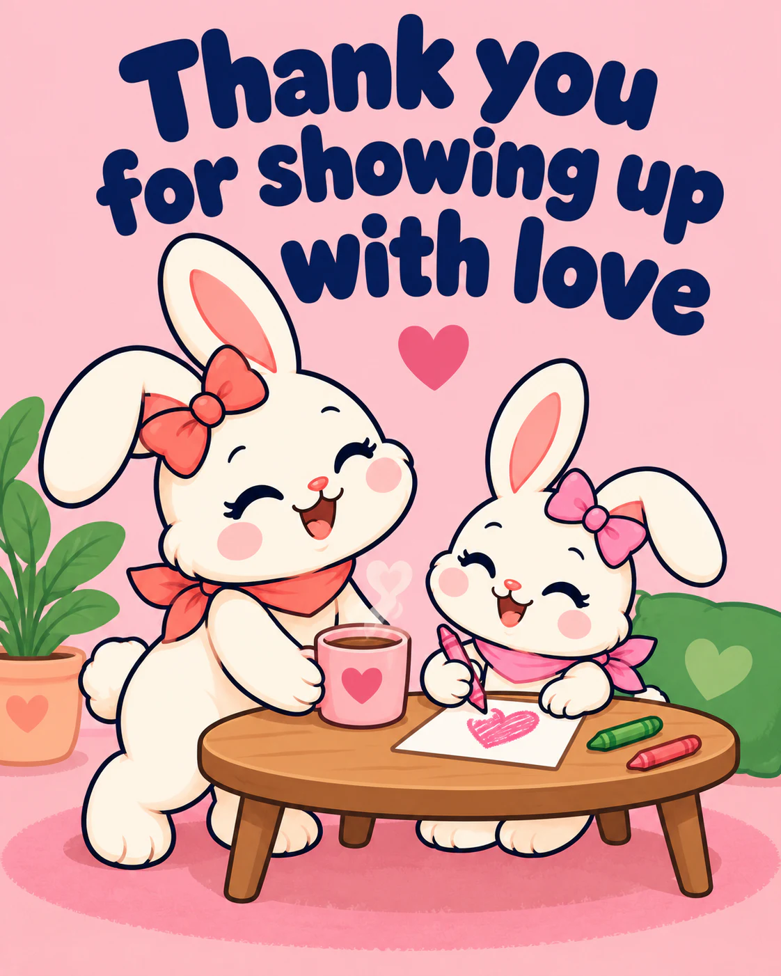 Thank you for showing up with love