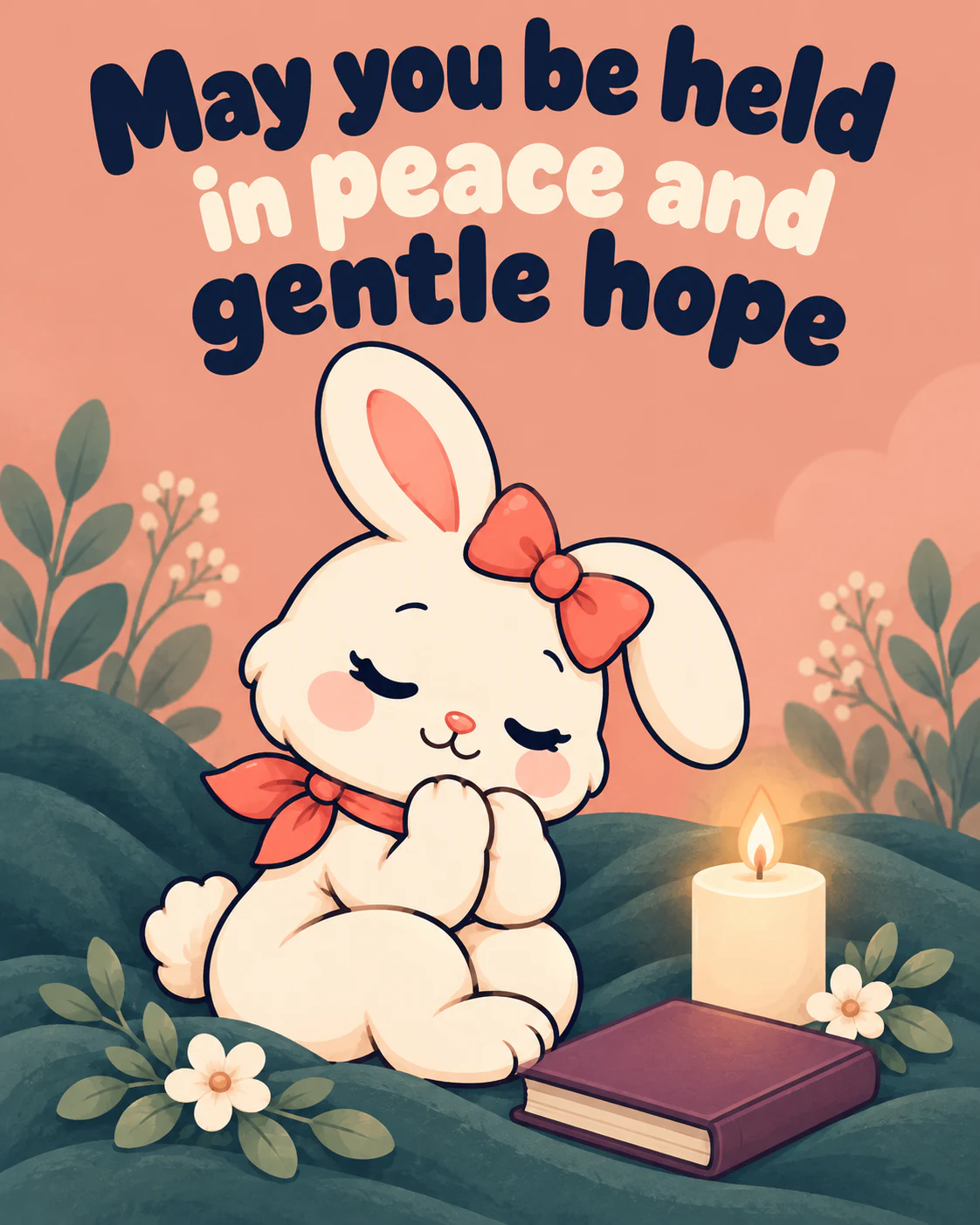 May you be held in peace and gentle hope