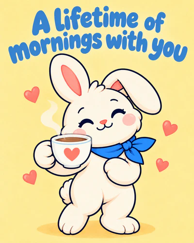A lifetime of mornings with you