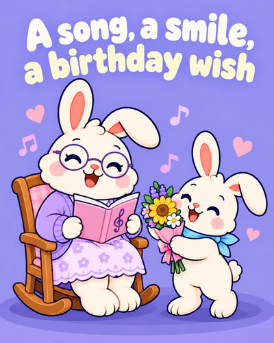 A song, a smile, a birthday wish