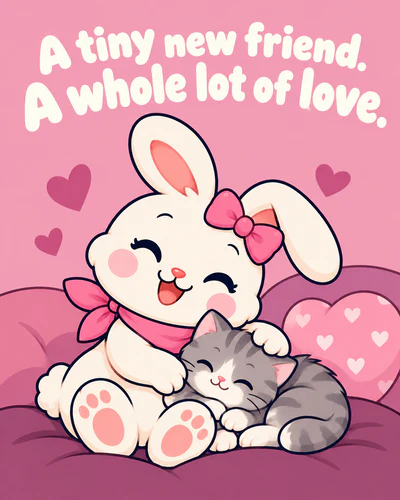A tiny new friend. A whole lot of love.