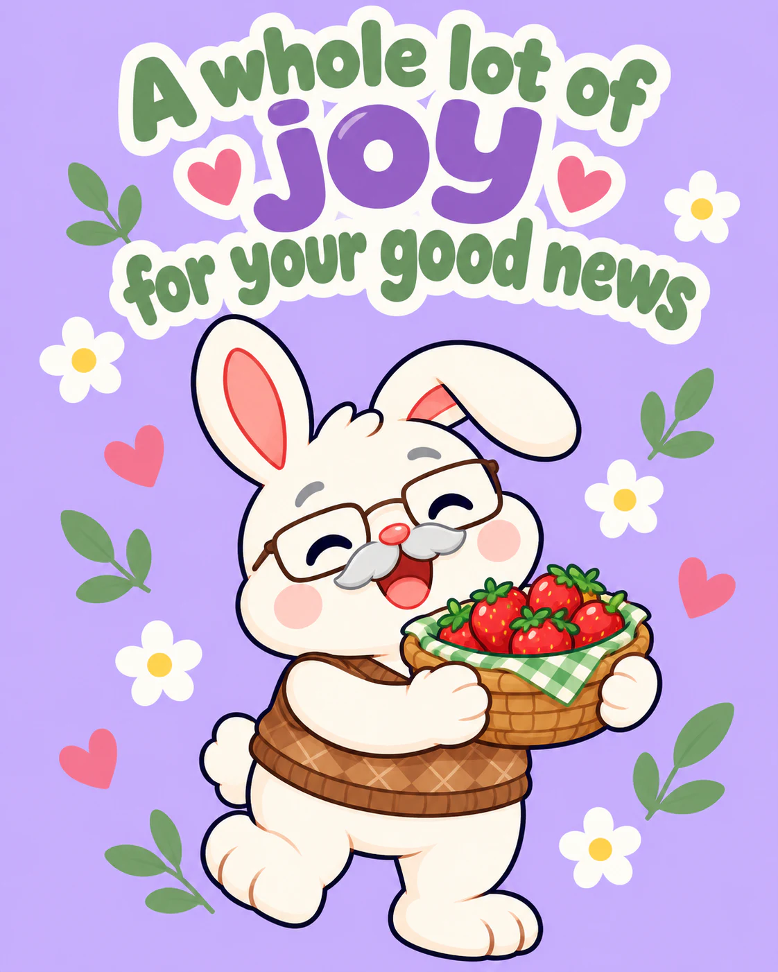 A whole lot of joy for your good news