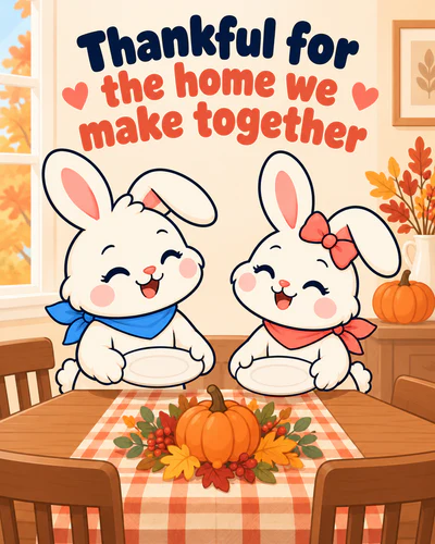 Thankful for the home we make together