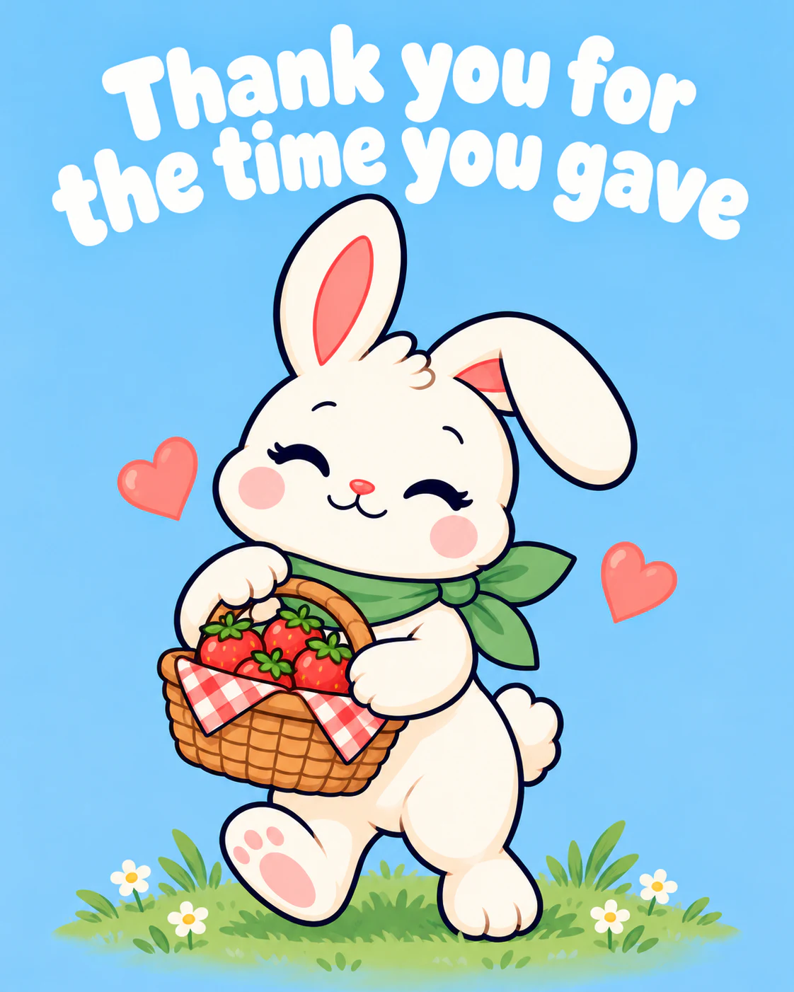 Thank you for the time you gave