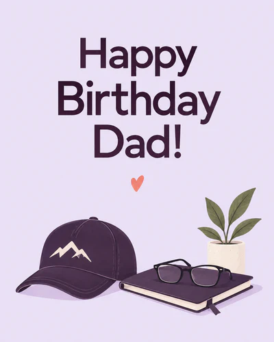 Birthday ecard for dad