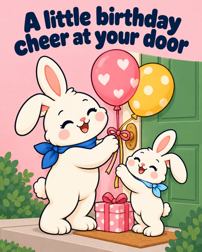 A little birthday cheer at your door
