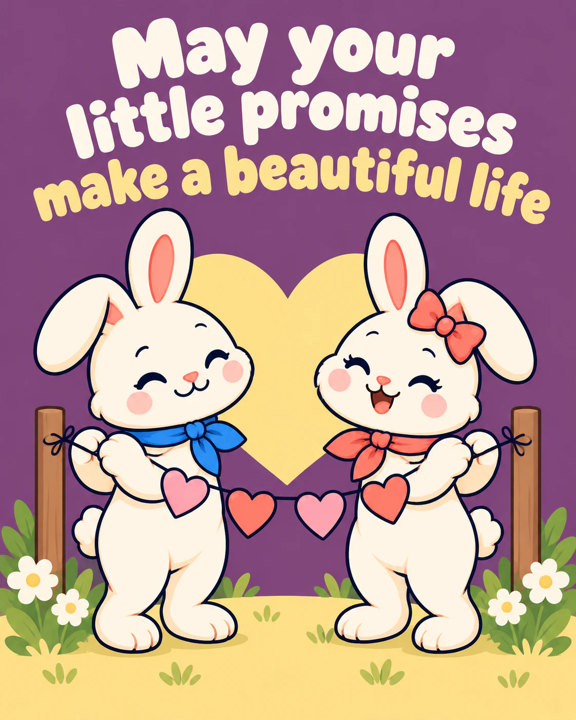 May your little promises make a beautiful life
