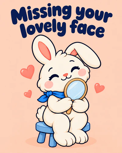 Missing your lovely face