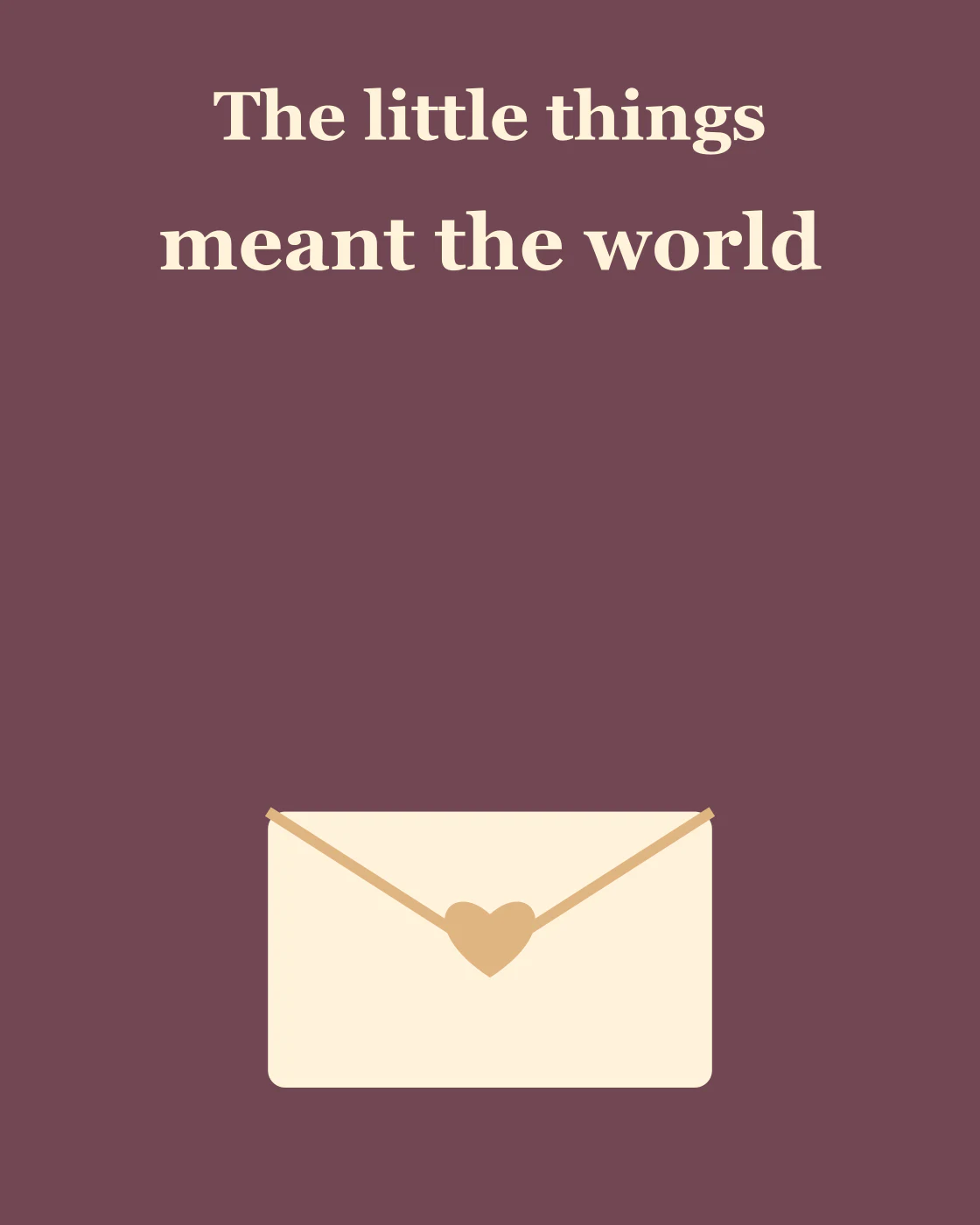 The little things meant the world