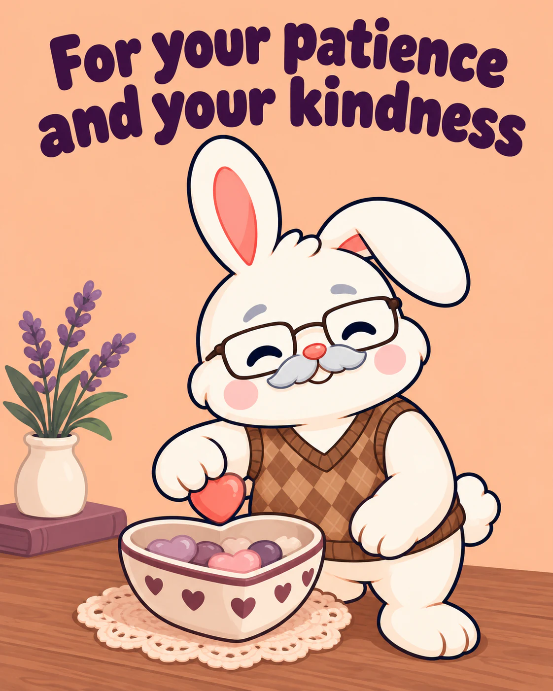 For your patience and your kindness
