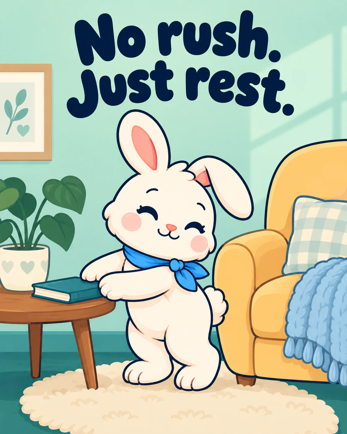 No rush. Just rest.