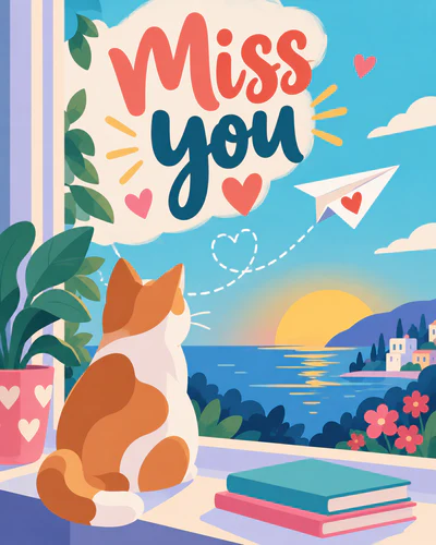Miss you ecard