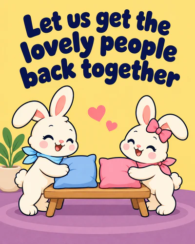 Let us get the lovely people back together