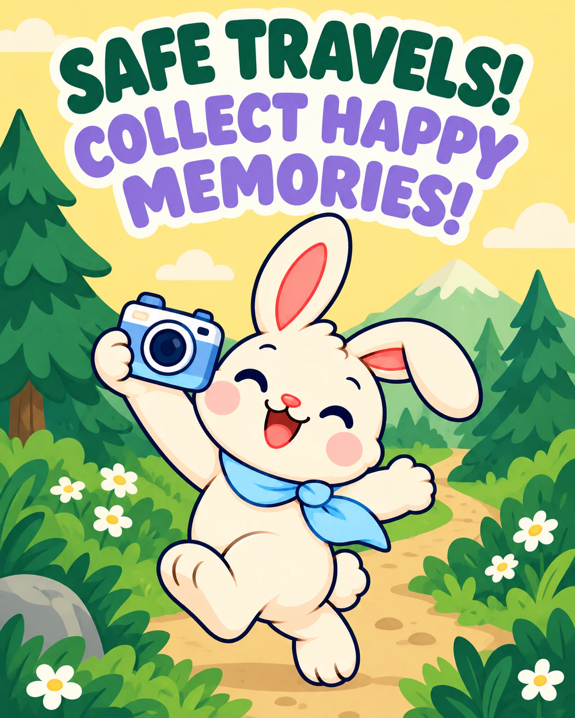 SAFE TRAVELS! COLLECT HAPPY MEMORIES!